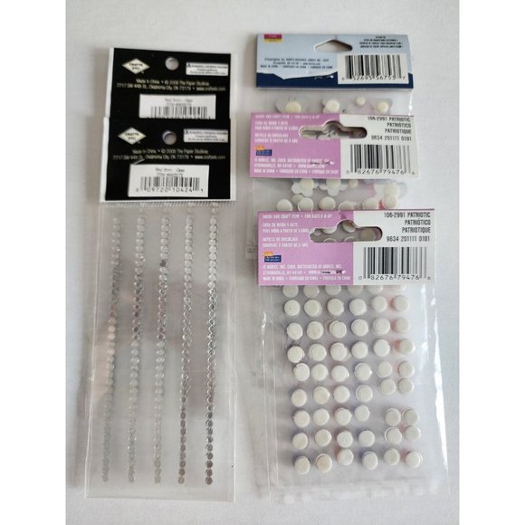 New LOT Gem Stickers Pink Red Blue +  Scrapbook Embellishments Card Retired #25 - Picture 6 of 8